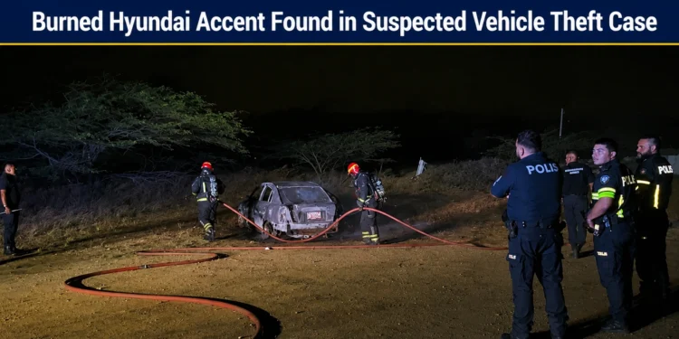 burned hyundai accent