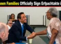 Seventeen Families Officially Sign Erfpachtakte in Aruba erfpachtakte