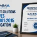 Gamma IT Solutions Achieves ISO 9001:2015 Certification gammait