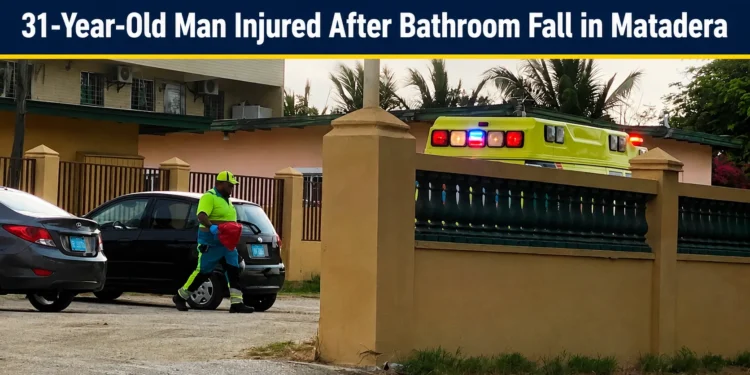 31-Year-Old Man Injured After Bathroom Fall in Matadera man injured