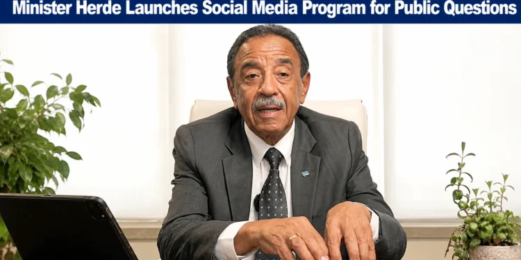 Minister Herde Launches Social Media Program for Public Questions ministerherde