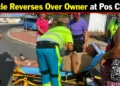 Vehicle Reverses Over Owner at Pos Chikito poschikito