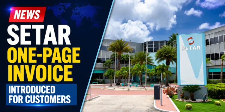 SETAR One-Page Invoice Introduced for Customers