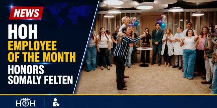HOH Employee of the Month Honors Somaly Felten