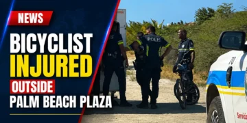 Bicyclist Injured Outside Palm Beach Plaza