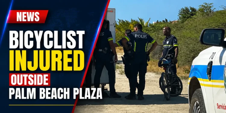 Bicyclist Injured Outside Palm Beach Plaza