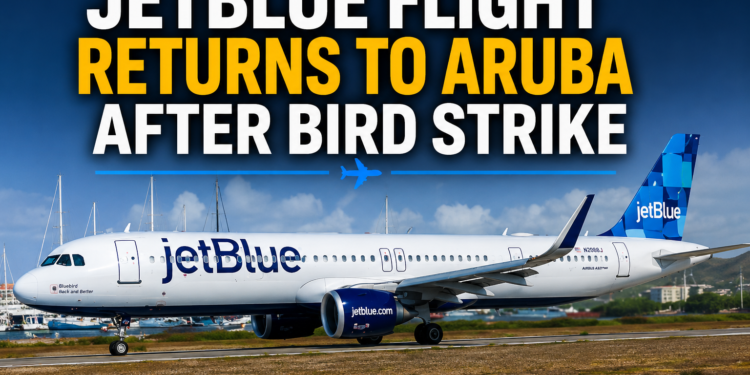 JetBlue Flight Returns to Aruba After Bird Strike