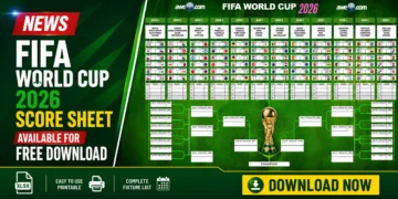 FIFA World Cup 2026 Score Sheet Available for Free Download