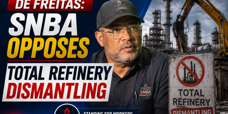 De Freitas: SNBA Opposes Total Refinery Dismantling f9d095bf 8e03 4fe1 9788 3aebc18260da