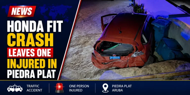 Honda Fit Crash Leaves One Injured in Piedra Plat