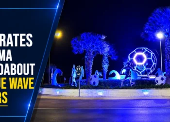 WEB Decorates Kibaima Roundabout In Blue Wave Colors