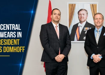 Aruba Central Bank Swears In New President Thomas Domhoff