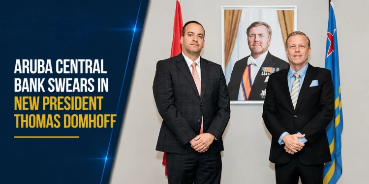 Aruba Central Bank Swears In New President Thomas Domhoff