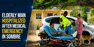 Elderly Man Hospitalized After Medical Emergency in Sombre
