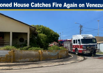 abandoned house catches fire