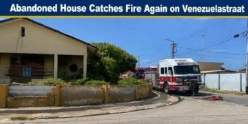Abandoned House Catches Fire Again on Venezuelastraat abandoned house catches fire