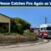 Abandoned House Catches Fire Again on Venezuelastraat abandoned house catches fire