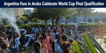argentina fans in aruba celebrate world cup final