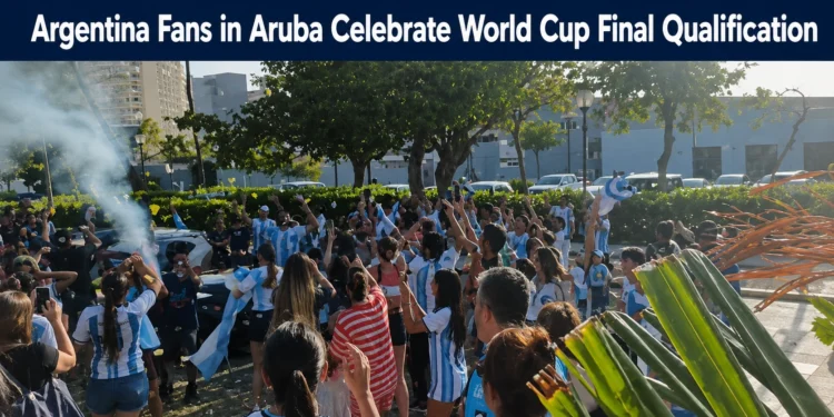 argentina fans in aruba celebrate world cup final