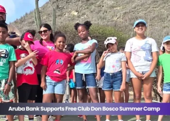 aruba bank supports free club don bosco summer camp