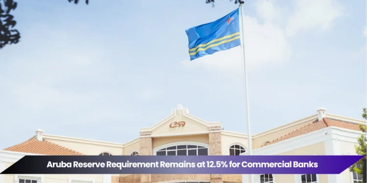 aruba reserve requirement remains at 12.5 for commercial banks