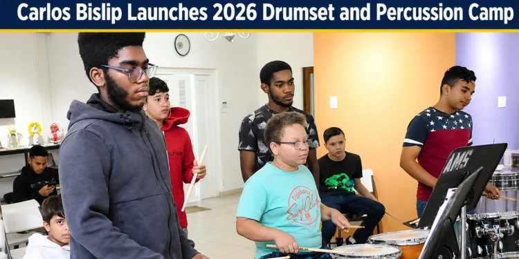 Carlos Bislip Launches 2026 Drumset and Percussion Camp carlos bislip