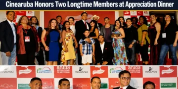 cinearuba honors two longtime members