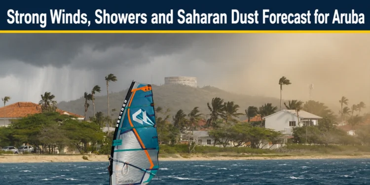 Strong Winds, Showers and Saharan Dust Forecast for Aruba dust forecast for aruba