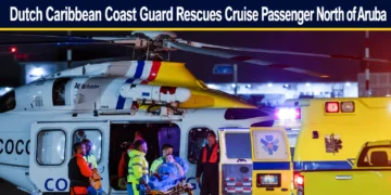 dutch caribbean coast guard rescues cruise passenger