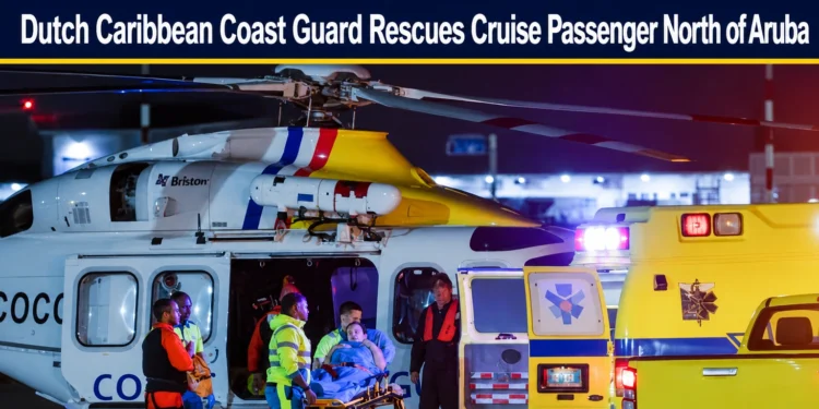dutch caribbean coast guard rescues cruise passenger