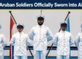 Five Aruban Soldiers Officially Sworn into ARUMIL five aruban soldiers