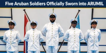 five aruban soldiers