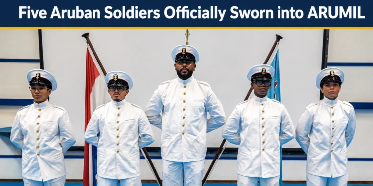 five aruban soldiers