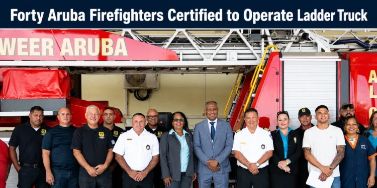 forty aruba firefighters