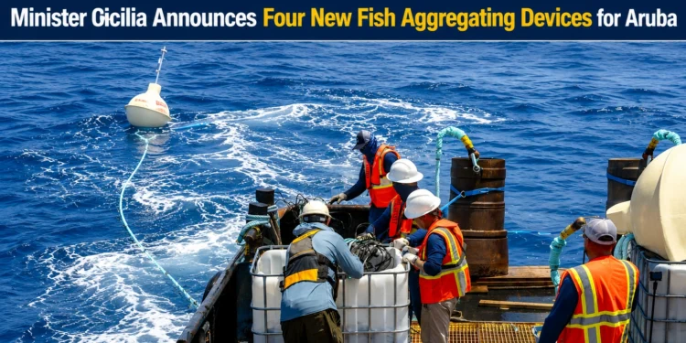 Minister Cicilia Announces Four New Fish Aggregating Devices for Aruba four new fish aggregating