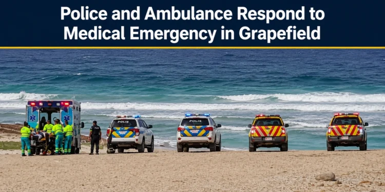 Police and Ambulance Respond to Medical Emergency in Grapefield grapefield