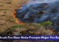 Large Brush Fire Near Moko Prompts Major Fire Response