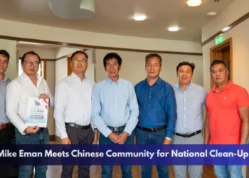PM Mike Eman Meets Chinese Community for National Clean-Up Day