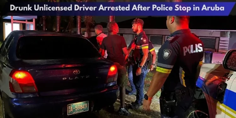 Drunk Unlicensed Driver Arrested After Police Stop in Aruba