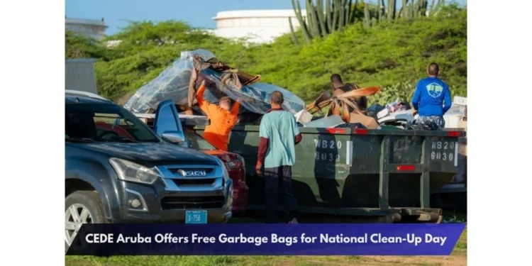 CEDE Aruba Offers Free Garbage Bags for National Clean-Up Day
