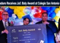 Jekiël Maduro Receives Juf. Baly Award at Colegio San Antonio Graduation jekiel maduro receives juf baly award