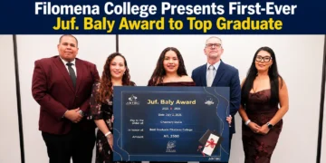 Filomena College Presents First-Ever Juf. Baly Award to Top Graduate juf baly award to top graduate