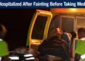 Man Hospitalized After Fainting Before Taking Medication man hospitalized