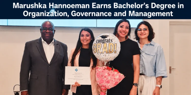 Marushka Hannoeman Earns Bachelor's Degree in Organization, Governance and Management marushka hannoeman