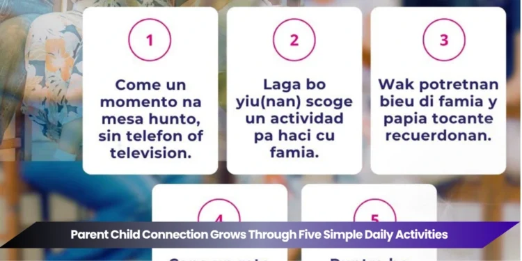 parent child connection grows through five simple daily activities