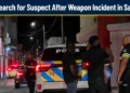 police search for suspect