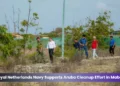 royal netherlands navy supports aruba cleanup effort in mabon
