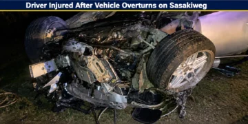 Driver Injured After Vehicle Overturns on Sasakiweg sasakiweg