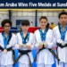 taekwondo team aruba wins five medals