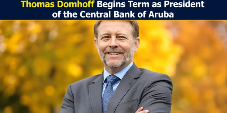 Thomas Domhoff Begins Term as President of the Central Bank of Aruba thomas domhoff